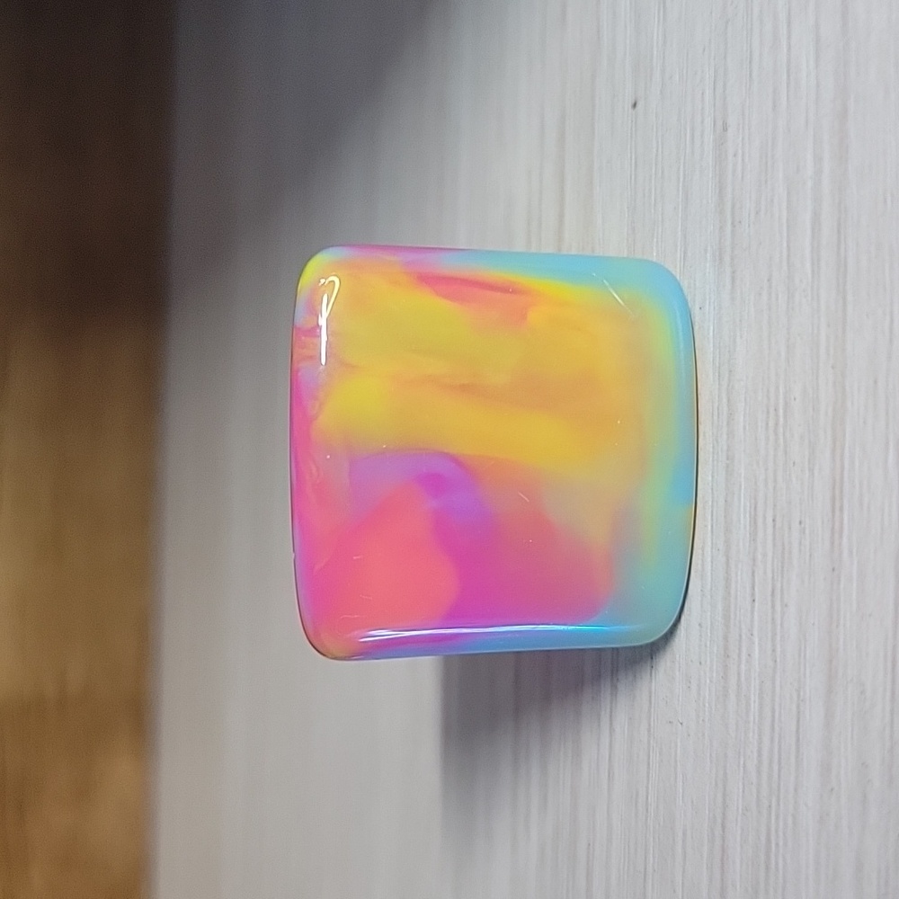 TIE DYE RETRO STATEMENT RING, METAL FREE